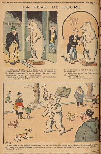 Pierrot 1931 - n°48 - page 16 - La peau de l'ours - 29 novembre 1931