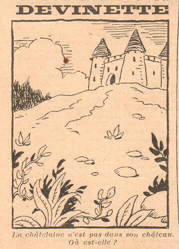 Coeurs Vaillants 1938 - n°33  - Devinette - 14 août 1938 - page 8