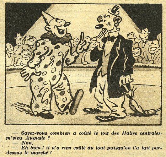 Almanach National 1936 - 14 - Savez-vous combien a coûté le toit des Halles centrales - dimanche 14 juin 1936