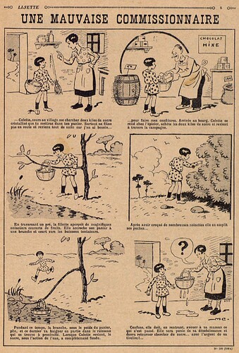 Lisette 1932 - n°38 - page 5 - Une mauvaise commissionnaire - 18 septembre 1932