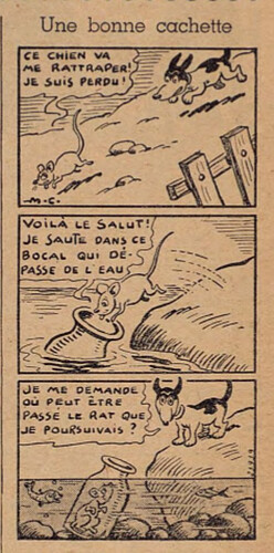 Lisette 1937 - n°51 - page 14 - Une bonne cachette - 19 décembre 1937