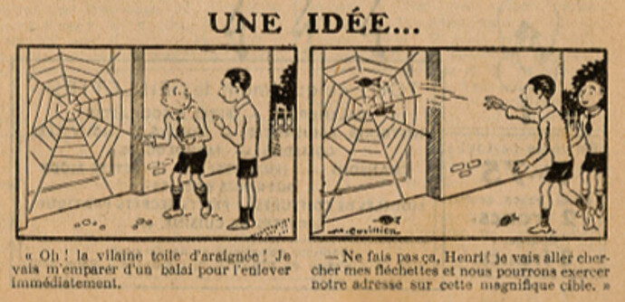 Almanach Pierrot 1933 - page 47 - Une idée...