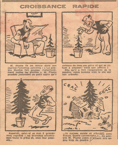 Coeurs Vaillants 1935 - n°7 - page 2 - Croissance rapide - 17 février 1935