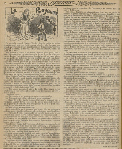 Fillette 1926 - n°961 - page 10 - Le royaume endormi - 22 août 1926
