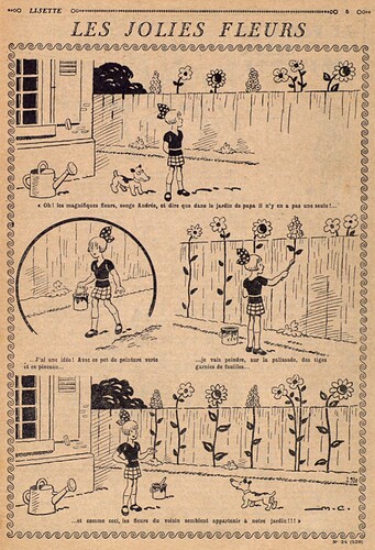 Lisette 1931 - n°34 - page 5 - Les jolies fleurs - 23 août 1931