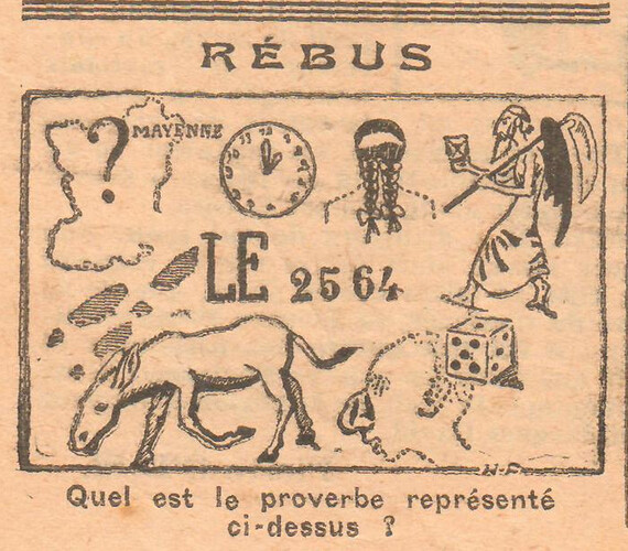 Coeurs Vaillants 1936 - n°33 - page 6 - Rébus - 16 août 1936