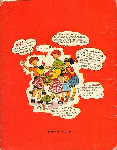 Titounet et Titounette - n°1 - Dans la forêt d'Automne - 3e trim 1958 - dos