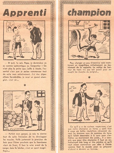 Coeurs Vaillants 1938 - n°23  - Sacré champion - 5 juin 1938 - page 3