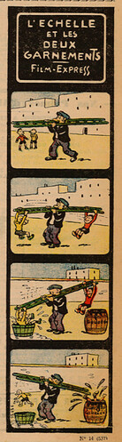Pierrot 1936 - n°14 - page 5 - L'échelle et les deux garnements - Film Express - 5 avril 1936