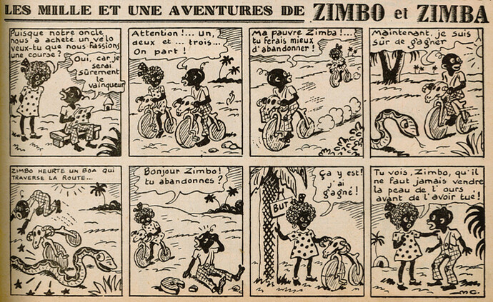 Ames Vaillantes 1939 - n°16 - page 11 - Les mille et une aventures de Zimbo et Zimba - 20 avril 1939