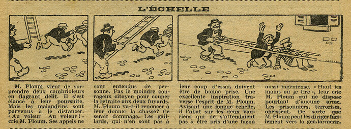 Cri-Cri 1930 - n°620 - page 11 - L'échelle - 14 août 1930