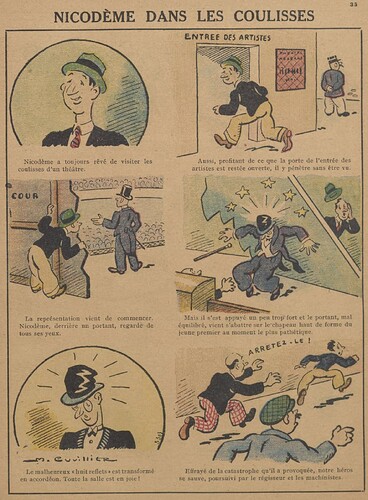 Guignol 1931 - n°180 - Nicodème dans les coulisses - 1er novembre 1931 - page 33