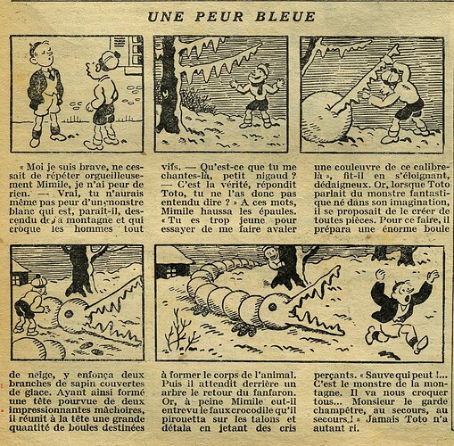 Cri-Cri 1932 - n°701 - page 4 - Une peur bleue - 3 mars 1932