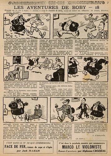 Cri-Cri 1932 - n°743 - page 7 - Les aventures de BOBY (18) - 22 décembre 1932