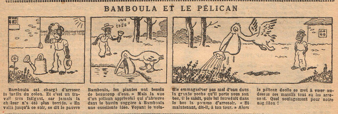 Fillette 1932 - n°1271 - page 6 - Bamboula et le Pélican - 31 juillet 1932