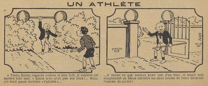 Guignol 1928 - n°96 - Un athléte - 6 mai 1928 - page 37