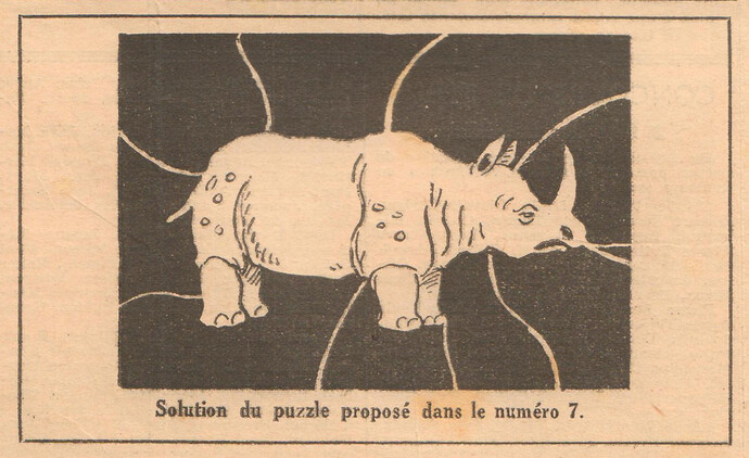 Coeurs Vaillants 1936 - n°9 - page 7 - Solution du Puzzle - 1er mars 1936