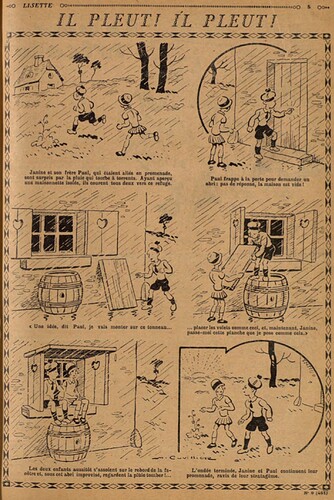 Lisette 1930 - n°9 - page 5 - Il pleut ! Il pleut ! - 2 mars 1930