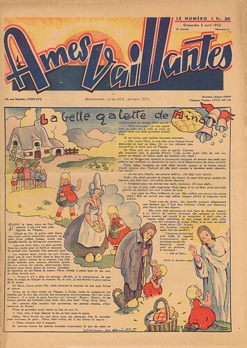 Ames Vaillantes 1942 - n°14 - 5 avril 1942 - page 1