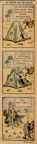 Pierrot 1935 - n°33 - page 5 - La tente qui se sauve - 18 août 1935