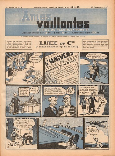 Ames Vaillantes 1937 - n°4 - 30 décembre 1937 - page 1