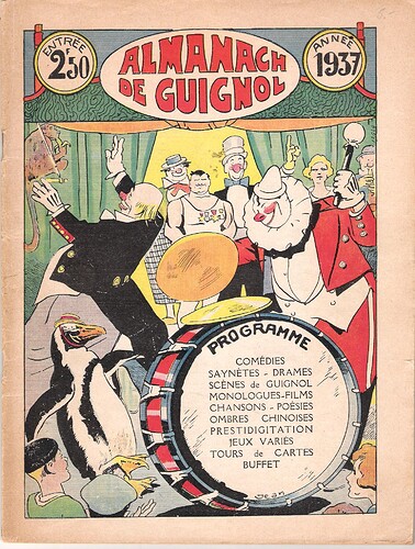 Almanach Guignol 1937 - Page de couverture