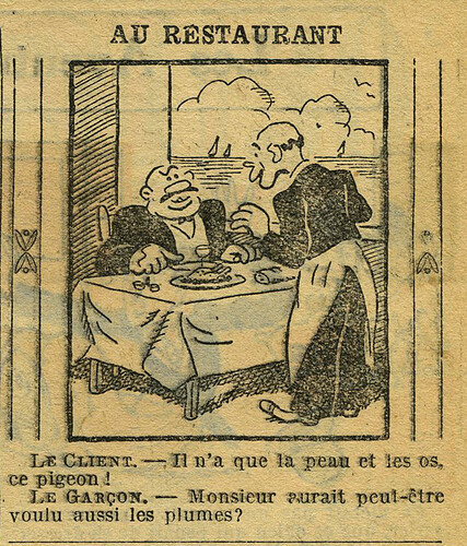Cri-Cri 1934 - n°827 - page 15 - Au restaurant - 2 août 1934