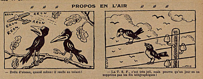Lisette 1936 - n°4 - page 14 - Propos en l'air - 26 janvier 1936