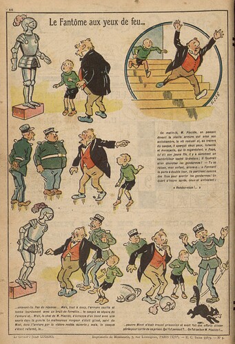 Pierrot 1926 - n°5 - page 16 - Le fantôme aux yeux de feu - 24 janvier 1926