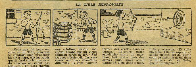 Cri-Cri 1930 - n°634 - page 4 - La cible improvisée - 20 novembre 1930