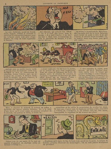 Guignol 1935 - n°10 - page 8 - Saturnin le facétieux - 10 mars 1935