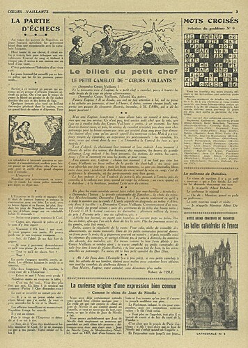Coeurs Vaillants 1930 - n°42 - 21 septembre 1930 - page 3