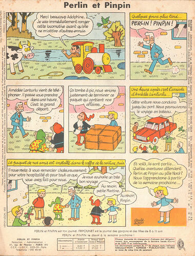 Perlin et Pinpin n°39 du jeudi 29 septembre 1966