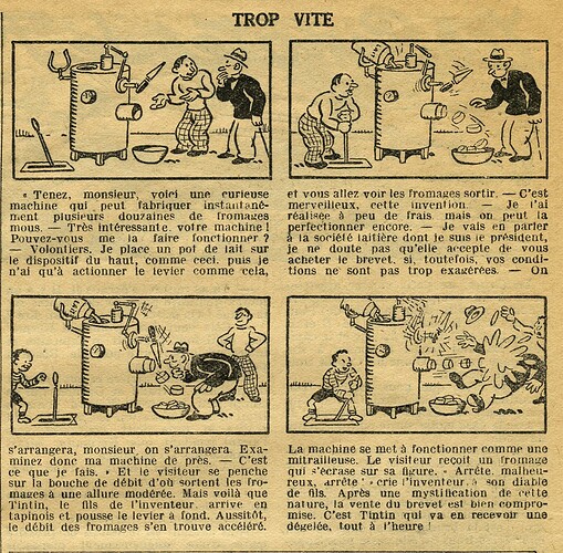 Cri-Cri 1936 - n°952 - page 6 - Trop vite - 24 décembre 1936