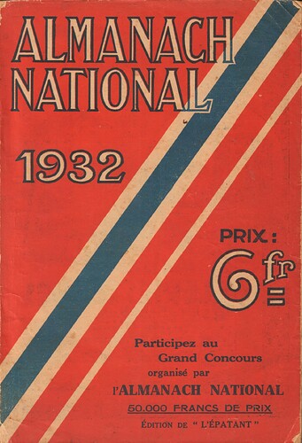 Almanach National 1932 - 0 - Couverture
