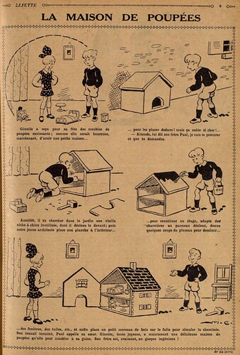 Lisette 1930 - n°32 - page 5 - La maison de poupées - 10 août 1930