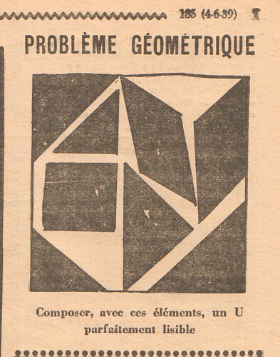 Coeurs Vaillants 1939 - n°23 - Problème géométrique - 4 juin 1939 - page 7