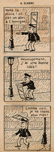 Pierrot 1937 - n°19 - page 2 - A l'abri - 9 mai 1937
