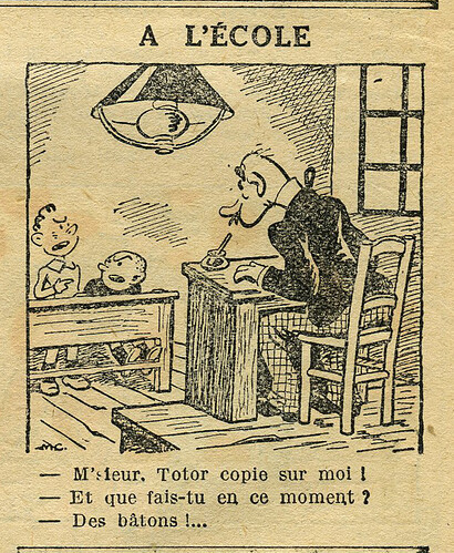 Cri-Cri 1936 - n°952 - page 4 - A l'école - 24 décembre 1936