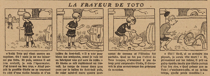 Fillette 1927 - n°992 - page 6 - La frayeur de Toto - 27 mars 1927