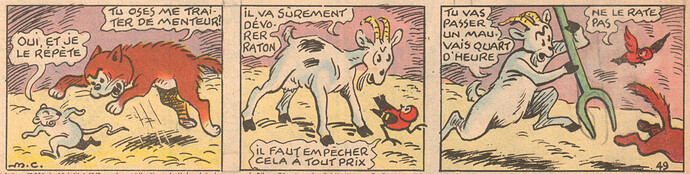 Fripounet et Marisette 1950 - n°49 - Sylvain et Sylvette - 3 décembre 1950 - page 8 (extrait gag 9)