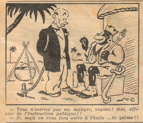 Almanach National 1933 - 1 - mardi 3 janvier 1933 - Vous n'oseriez pas me manger