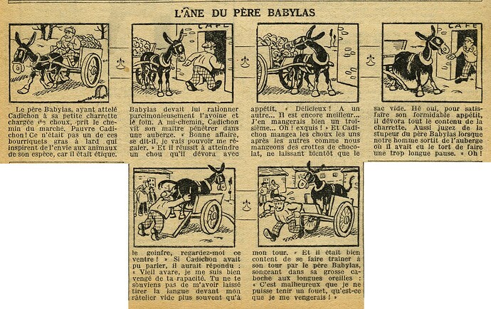 Cri-Cri 1933 - n°758 - page 4 - L'âne du père Babylas - 6 avril 1933