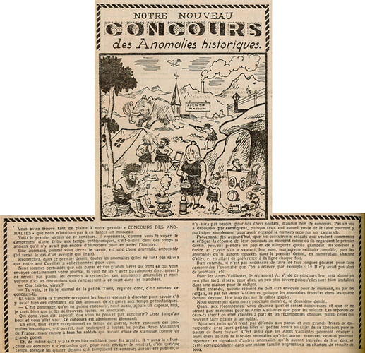 Ames Vaillantes 1939 - n°43 - page 2 - Nouveau concours des anomalies historiques - 26 octobre 1939