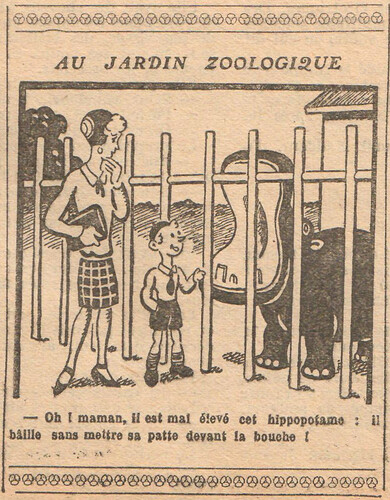 Fillette 1930 - n°1179 - page 6 - Au jardin zoologique - 26 octobre 1930