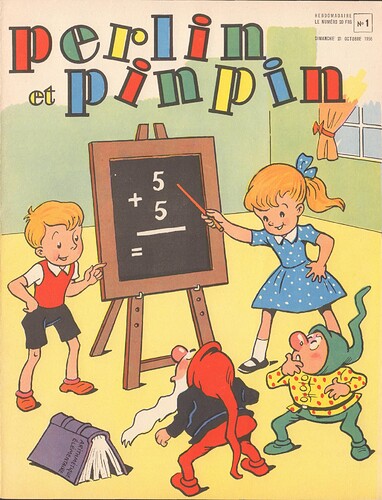 perlin et pinpin 1956 - n°1 - 21 octobre 1956 - page 1