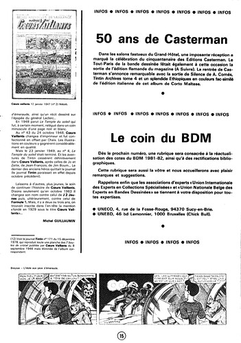 Collectionneur de Bandes Dessinées - n°23 - Octobre 1980 - Coeurs Vaillants - 2e partie) - page 15