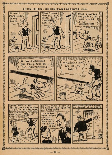 Almanach SHIRLEY 1940 - page 31 - Chou Chou, chien fantaisiste