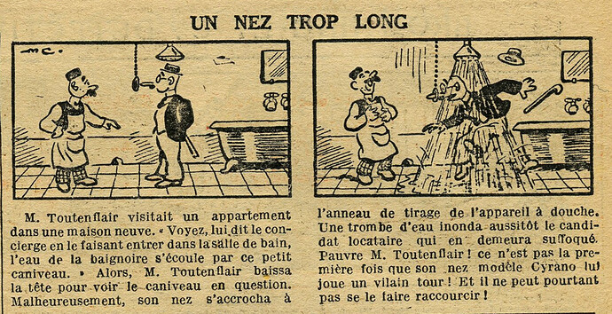 Cri-Cri 1933 - n°792 - page 14 - Un nez trop long - 30 novembre 1933