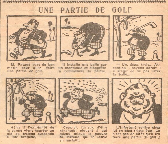 Coeurs Vaillants 1934 - n°11 - page 3 - Une partie de golf - 11 mars 1934